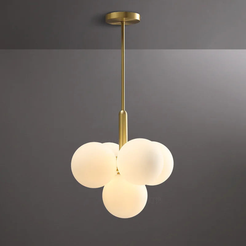 DecorBites™ Glass Ball Pendant Chandelier for Kitchen Living Room Bedroom