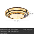 مصباح سقف ذهبي DecorBites™ | إضاءة غرفة نوم ومعيشة عصرية مستطيلة من الكريستال