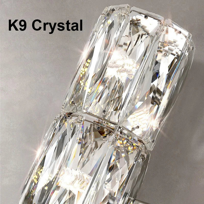مصباح حائط LED من كريستال K9 من DecorBites™: شمعدانات نورديك عصرية فاخرة لإضاءة المنزل