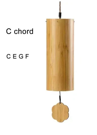 DecorBites™ Bamboo Chord Wind Chimes: Handmade Musical Outdoor Decor for Garden and Home