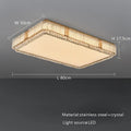 DecorBites™ مصباح سقف كريستال زجاجي LED تركيبات إضاءة ديكور منزلي حديثة وبسيطة