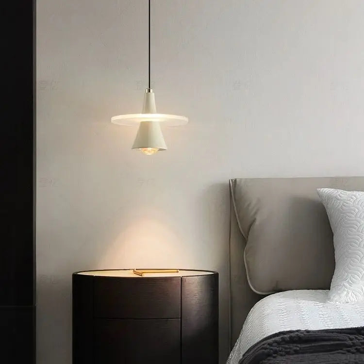 ثريا طبق طائر LED من DecorBites™ مصباح معلق عصري لغرفة الطعام والنوم - مصمم Frisbi إيطالي