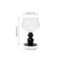 DecorBites™ 400ml Goblet Glass Coffee Cup Drinkware Tea Mug Heat-Resistant Water Cup.