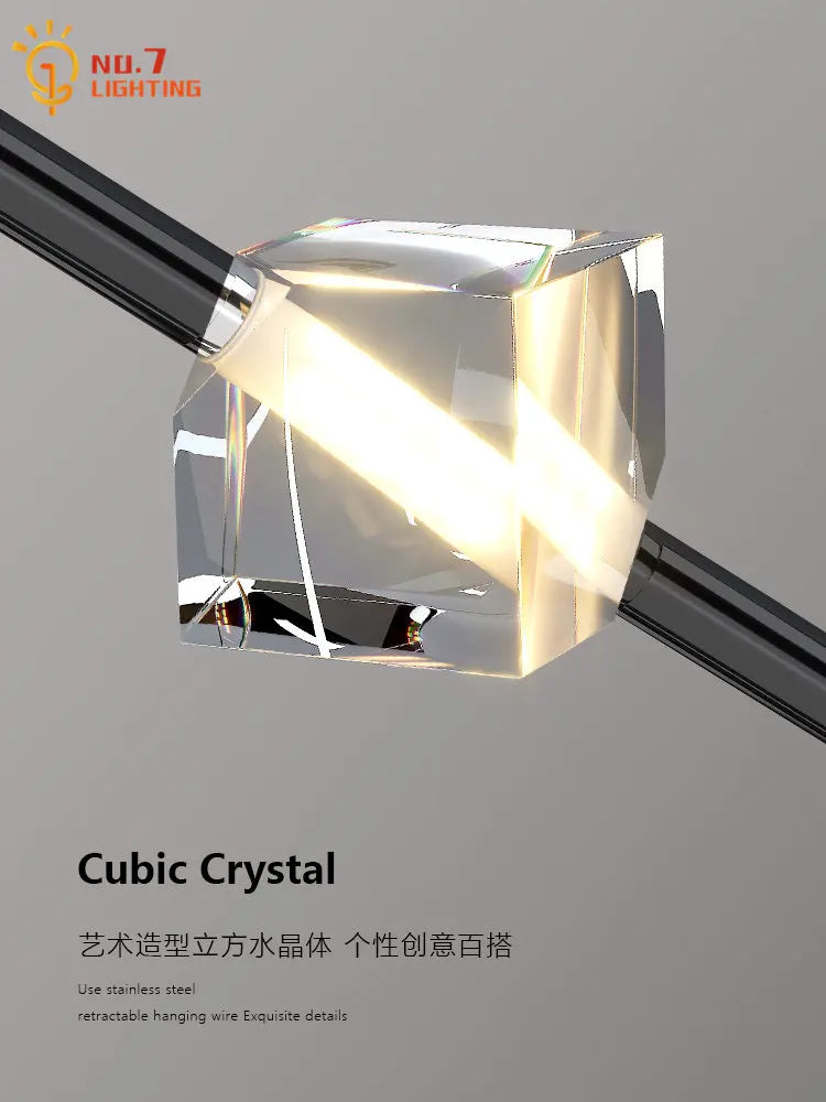 DecorBites™ Crystal Bedroom Pendant Lights LED Modern Minimalist Indoor Lighting