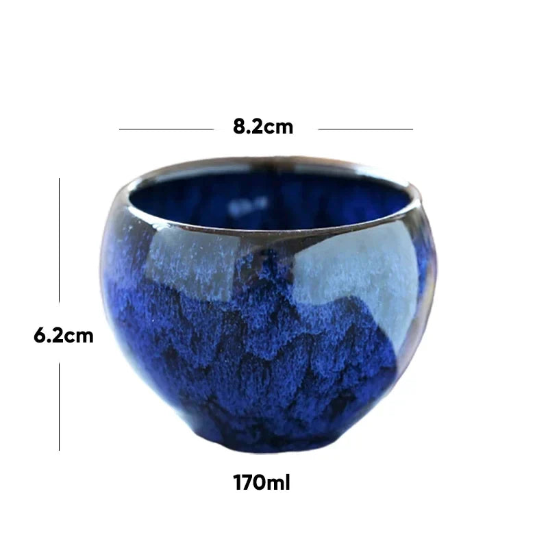 DecorBites™ 170ml Ceramic Coffee Cup Kung Fu Tea Cups Pottery Drinkware Egg Style