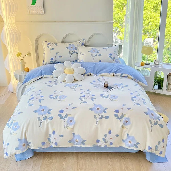 DecorBites™ Cotton Printed Bedding Set for Sweet Cozy Sleep