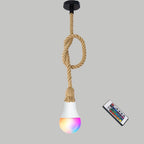 Handwoven Hemp Rope Vintage Pendant Light, E27