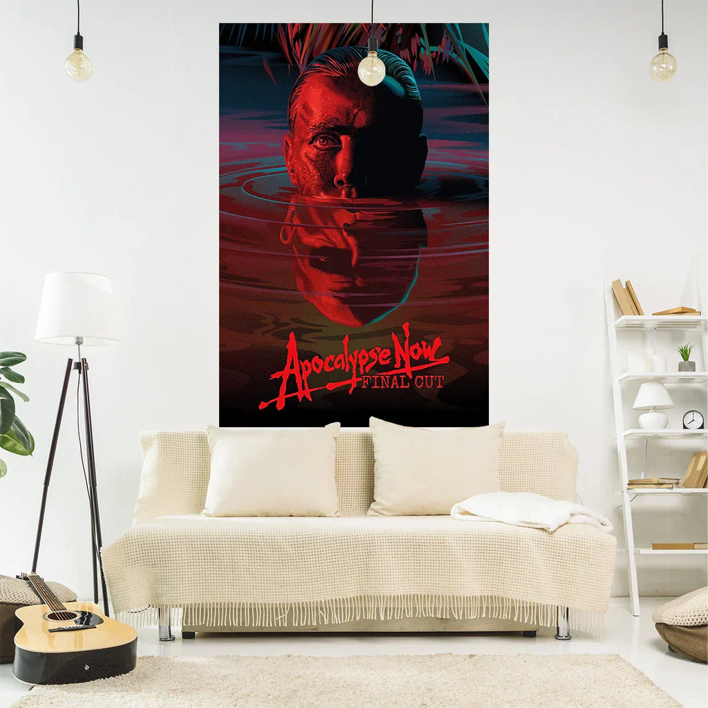DecorBites™ نسيج مروحي لفيلم حرب لتزيين الجدران حسب الطلب ومحبي أفلام الرعب الكلاسيكية