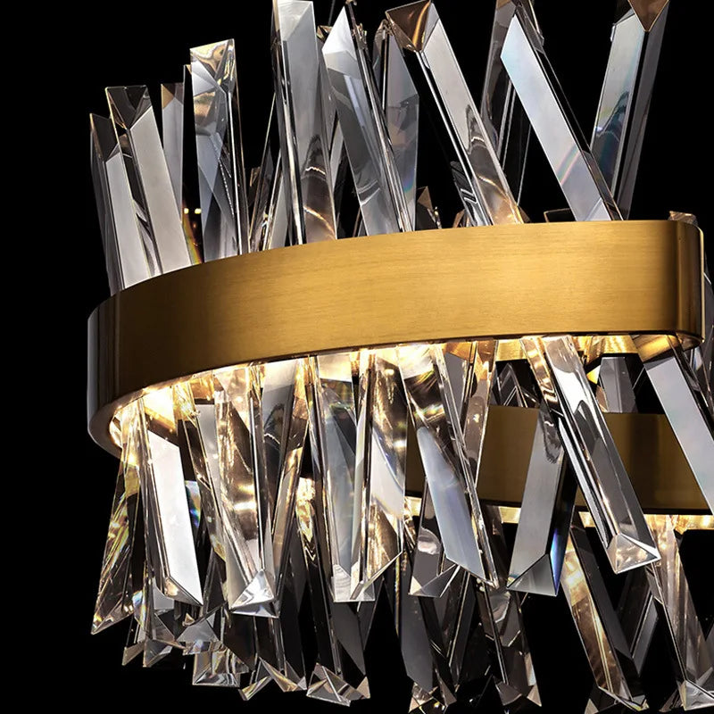 DecorBites™ Gold Metal S Shape Lustre LED Pendant Lamp for Luxe Living & Dining Spaces