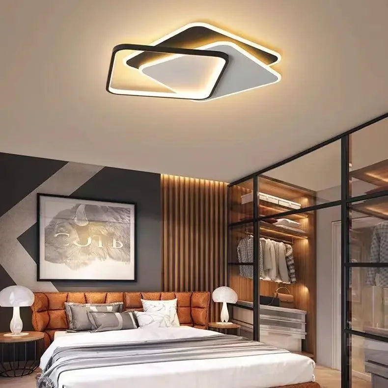 DecorBites™ ثريا LED: أضواء تعتيم عصرية لغرف المعيشة والطعام والمطبخ وغرف النوم والردهات المنزلية