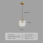 Nordic Japanese Glass Pendant Light