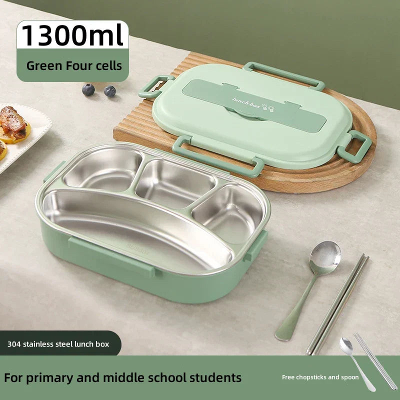 DecorBites™ Insulated Bento Lunch Box Set with Cutlery, Portable Food Storage