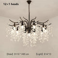DecorBites™ Crystal Branch Chandelier: Modern Minimalist Luxury Lighting for Living Room and Bedroom