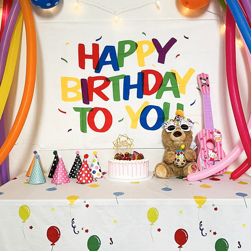 DecorBites™ Birthday Wall Tapestry Decoration Party Bedroom Hanging Cloth
