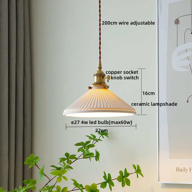 DecorBites™ Clear Glass LED Pendant Light | Nordic Hanging Chandelier for Kitchen, Living Room