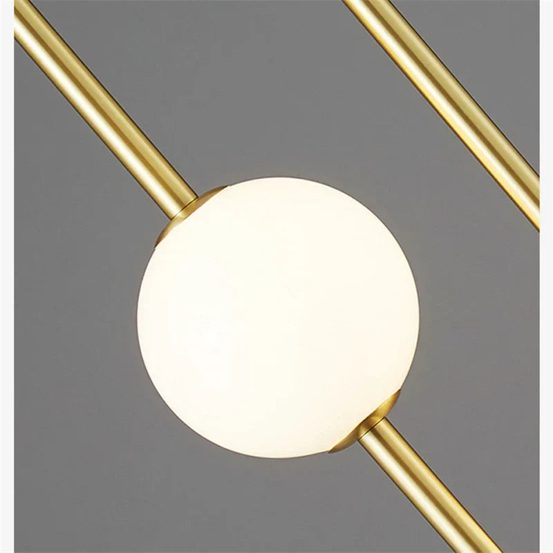DecorBites™ Glass Ball LED Ceiling Chandelier for Home Decor and Lighting