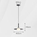 DecorBites™ Glass Pendant Lamp for Bedside with Copper Accents