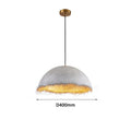 DecorBites™ Gold White Half Nest Pendant Lamp for Stylish Home & Restaurant Lighting