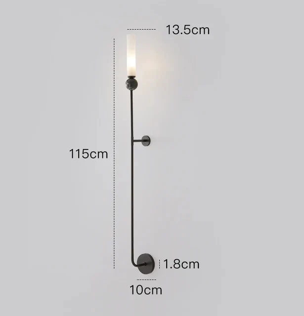 DecorBites™ Copper Wall Lamp: Modern Nordic Marble Pendant Light for Living Room & Bedroom
