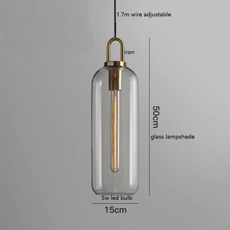 DecorBites™ Glass Ball LED Pendant Light - Modern Hanging Lights for Home, Restaurant, Cafe