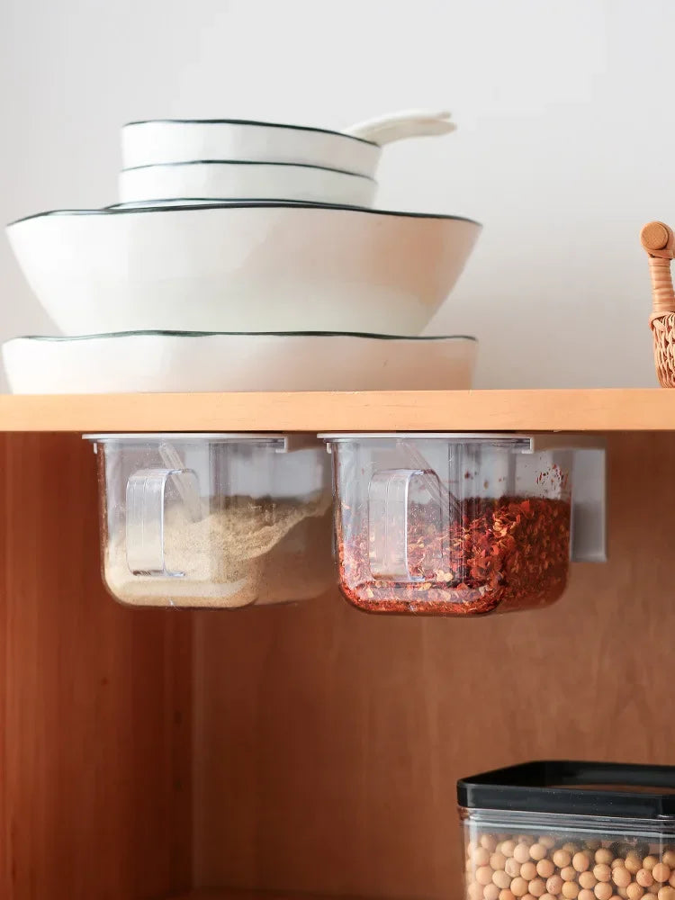 طقم منظم توابل المطبخ DecorBites™ مع حاويات توابل وملاعق