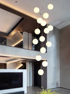 Nordic Glass Staircase Chandelier Pendant Light