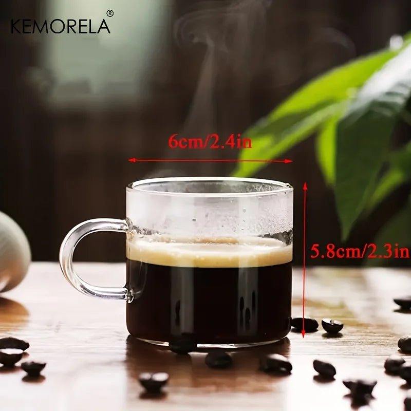 DecorBites™ 6PCS Glass Espresso Cups - 120ML 4OZ