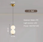 Nordic Gold 4-Globe Metal Pendant Light