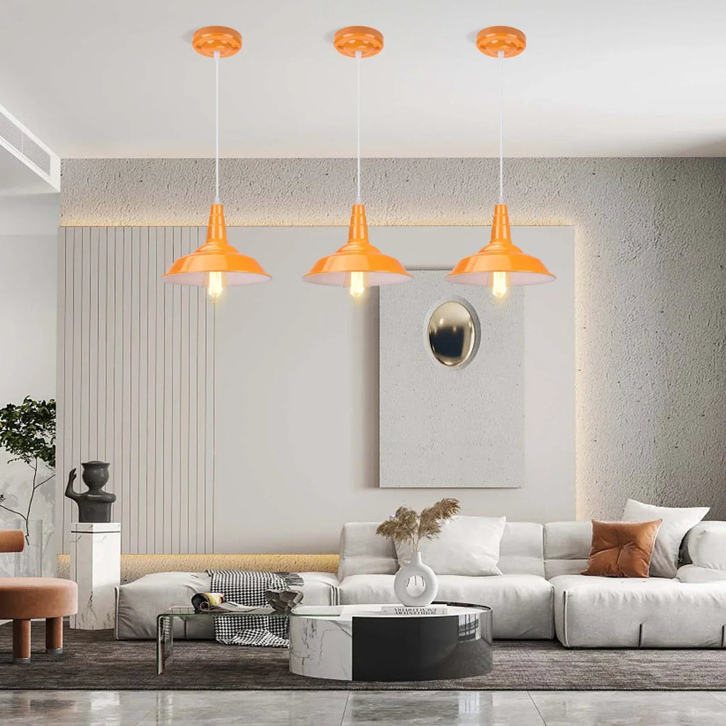 مصباح سقف صناعي DecorBites™: ثريا بتصميم علوي (لوفت) عصرية ريترو للمطبخ وغرفة المعيشة.