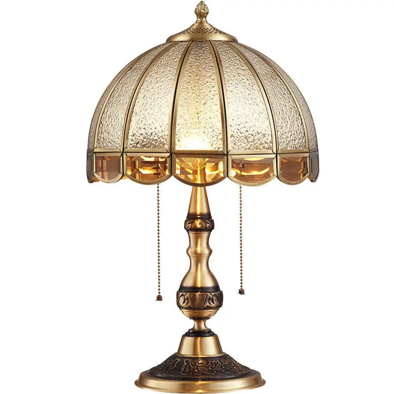 مصباح مكتبي من النحاس الفاخر DecorBites™ لغرفة النوم، مصباح أرضي لغرفة المعيشة، إضاءة LED للدراسة