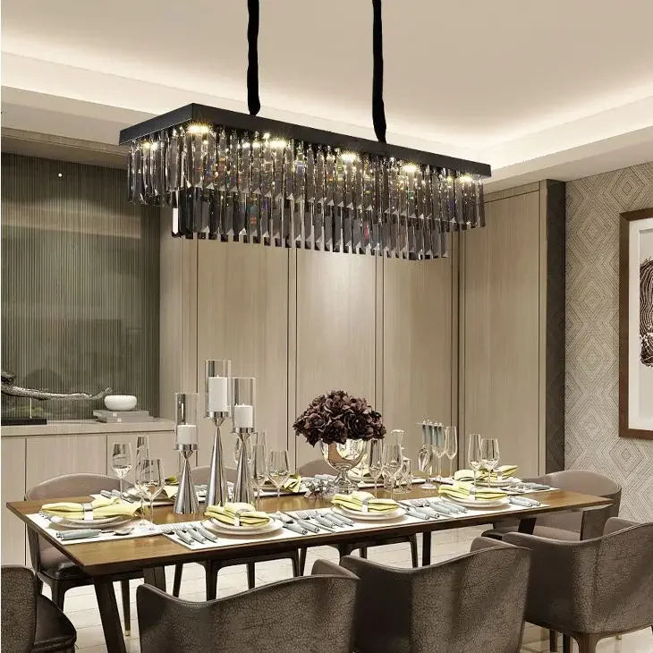 DecorBites™ ثريا ذهبية كريستالية لغرفة المعيشة وغرفة النوم