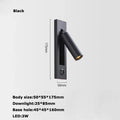 DecorBites™ LED Wall Lamp with Switch, USB Port, Rotatable - Bedroom Reading Light