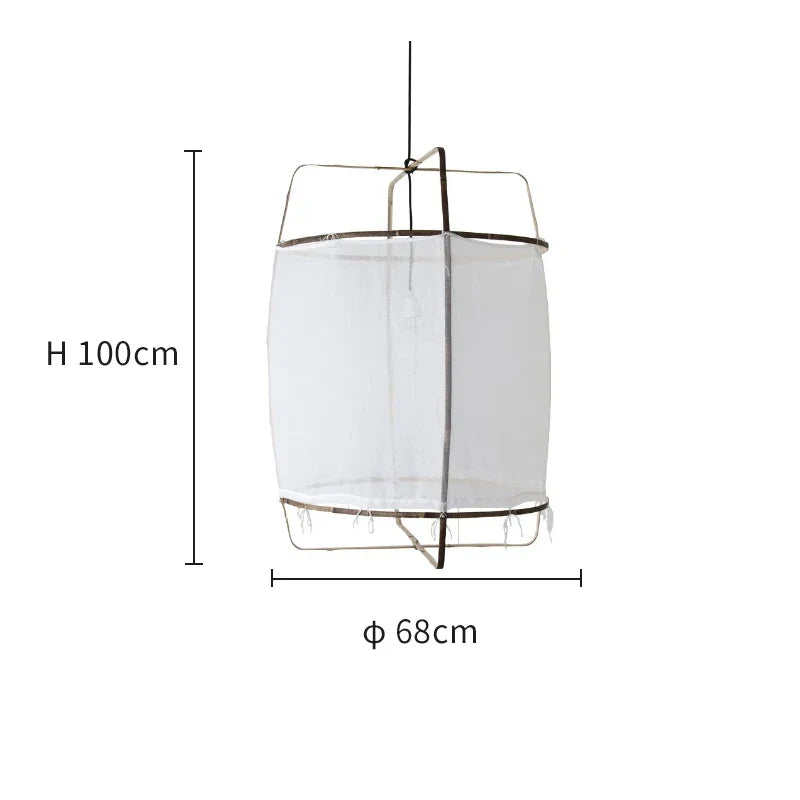 DecorBites™ Linen Cotton Pendant Lamp: Nordic White DIY Fabric Shade LED Island Lighting