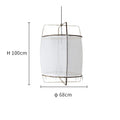 DecorBites™ Linen Cotton Pendant Lamp: Nordic White DIY Fabric Shade LED Island Lighting