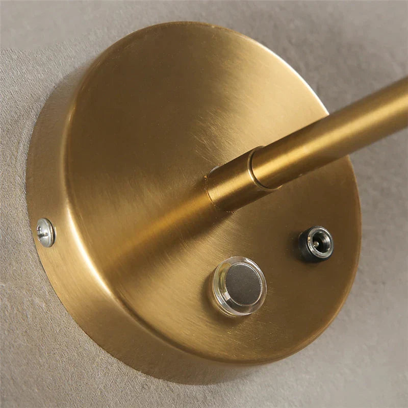 DecorBites™ Golden Glass Ball LED Wall Lamps with Touch Switch, Modern Nordic Decor Lighting