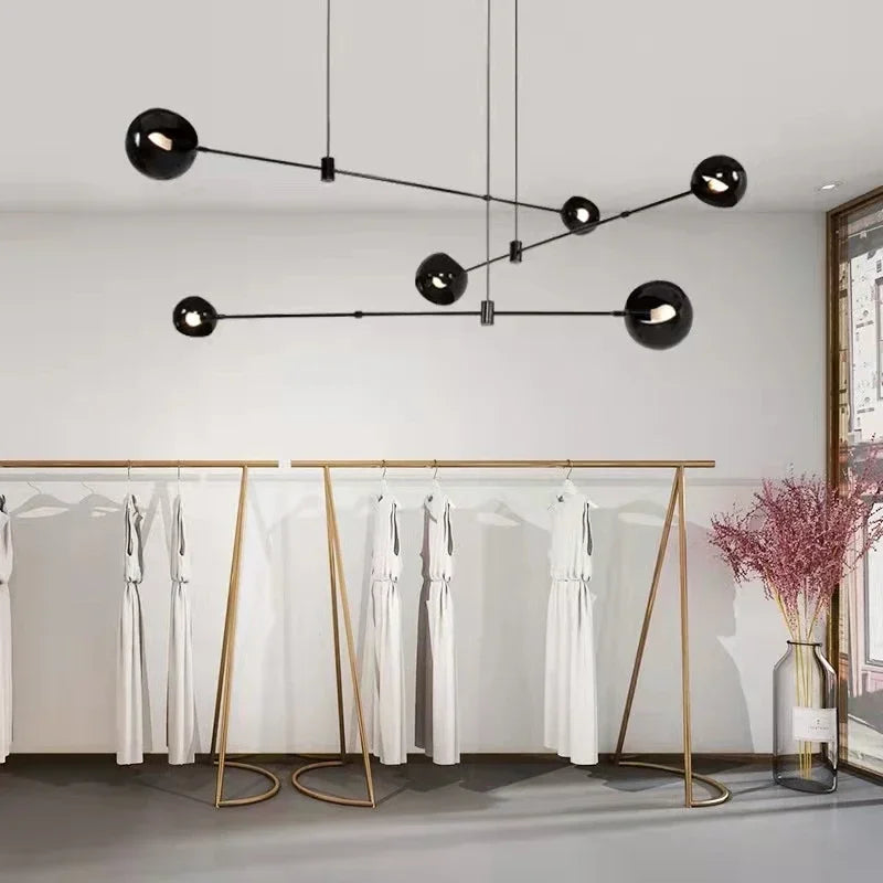 ثريا LED ديكور بايتس™: إضاءة معلقة عصرية بتصميم أنيق لغرفة المعيشة، غرفة الطعام، والمطبخ.