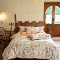 DecorBites™ Cotton Bedding Set Queen King Size Sheet Pillowcase Blanket Cover