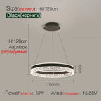 Modern White Ring LED Pendant Light