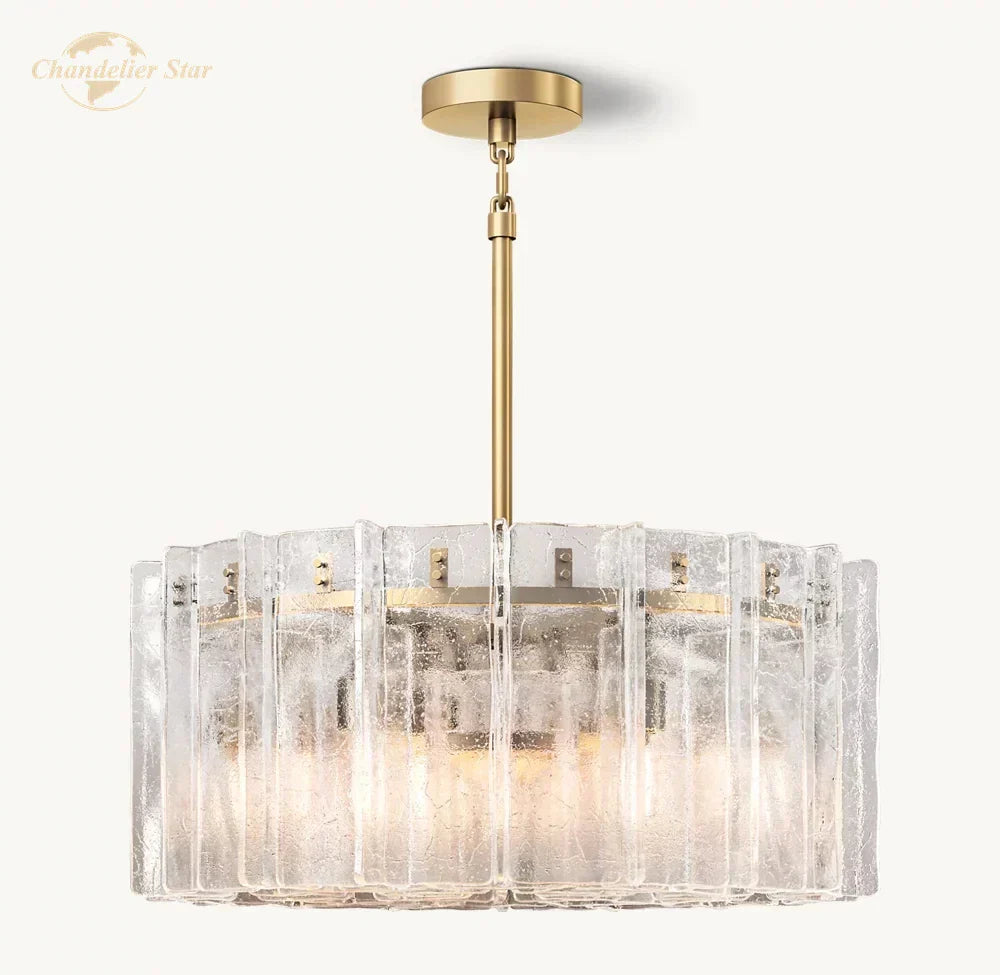 ثريا DecorBites™ Lattice Glass LED لغرفة النوم وغرفة الطعام - تركيبات إضاءة متدلية عصرية