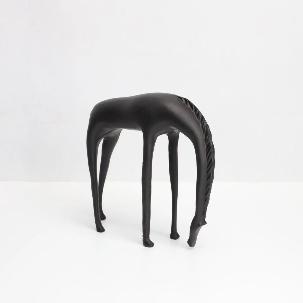DecorBites™ Abstract Horse Iron Sculpture - Metal Animal Figurine for Home Decor