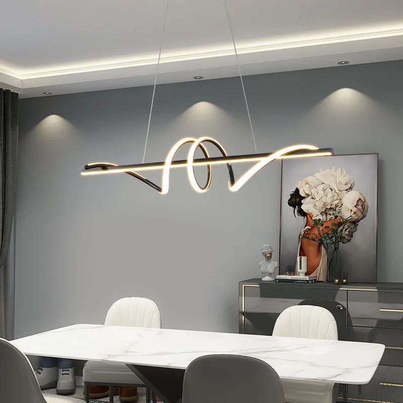 ثريا إضاءة معلقة DecorBites™ Kitchen Island LED لمنطقة تناول الطعام