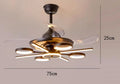 مروحة سقف LED لغرفة نوم الأطفال من DecorBites™ بتصميم بدون شفرات وجهاز تحكم عن بعد