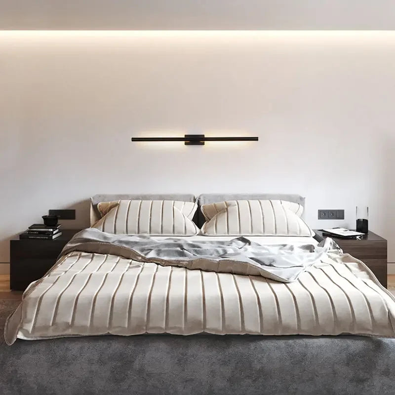 DecorBites™ Brass Gold LED Sconce Wall Light - Modern Nordic Design
