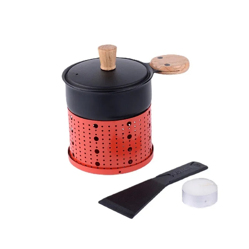 DecorBites™ 3-in-1 Raclette Fondue Set with DIY Pot and Table Grill