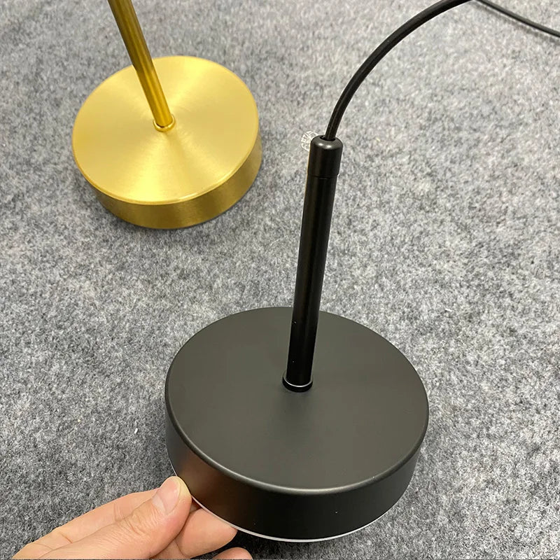 Nordic Minimalist Black Brass Pendant Light