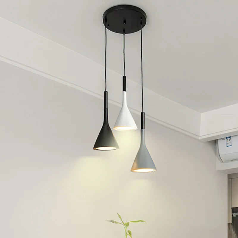 ثريات LED من ديكور بايتس™: 3 مصابيح معلقة لديكور مطبخ وغرفة طعام فني