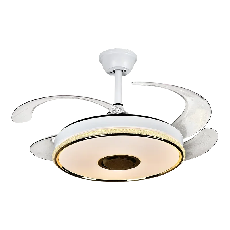 DecorBites™ 90 Modern Ceiling Fan with Bluetooth Speaker, LED Light, and Remote Control