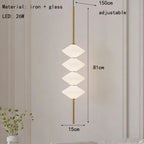 Art Deco White Glass Pendant Light With Gold Metal Wire