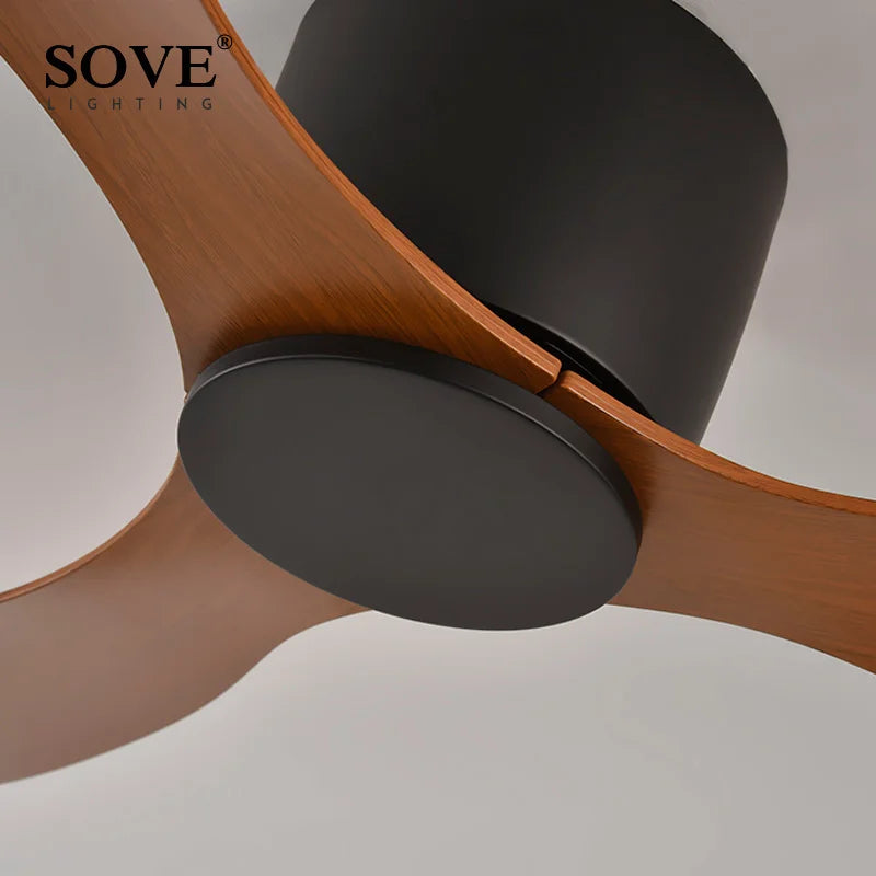 DecorBites™ 6-Speed DC Motor Ceiling Fan Remote Control 17CM Low Floor Loft Decorative Fan