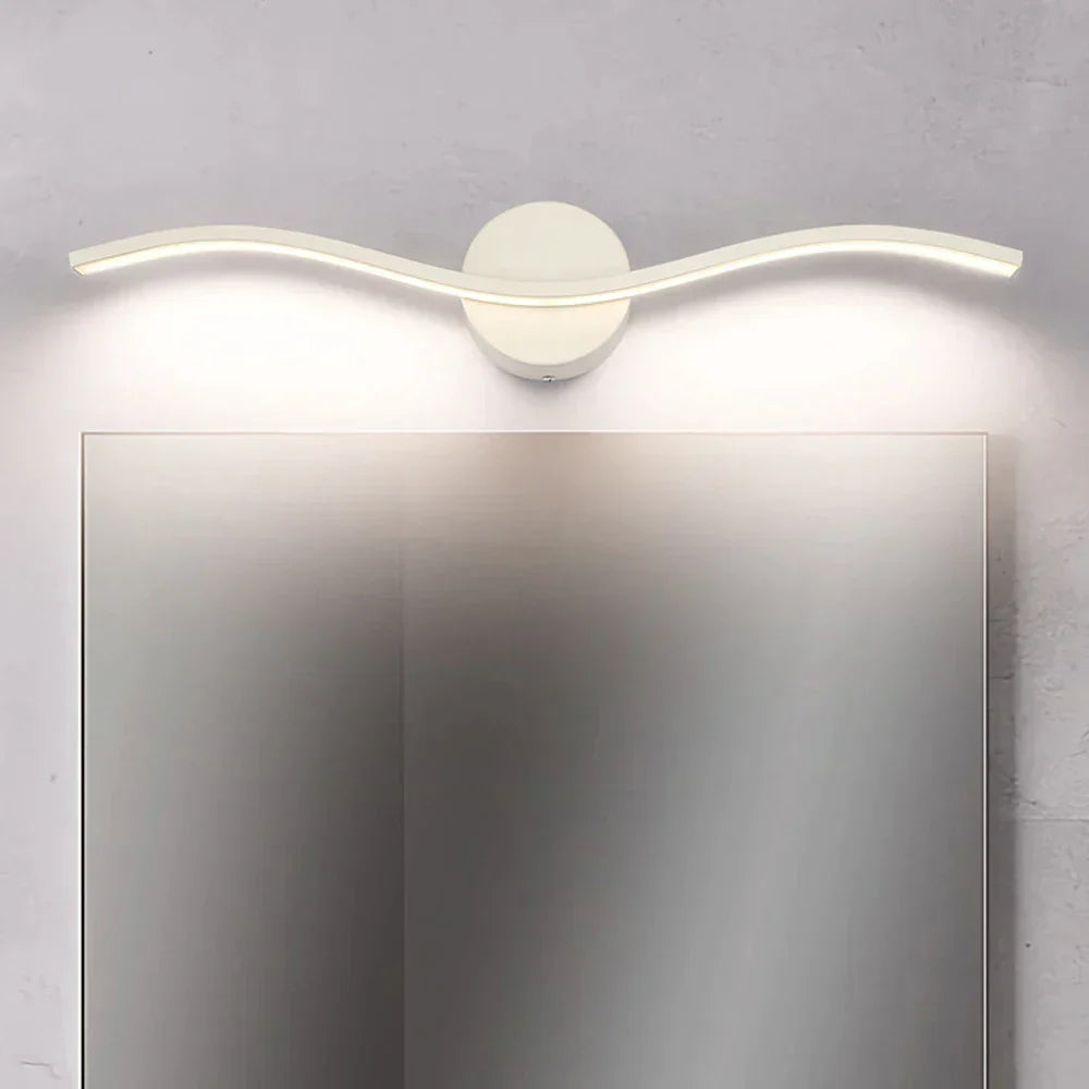 مصباح حائط من الأكريليك بتقنية LED من DecorBites™ لإنارة مرآة الحمّام العصرية